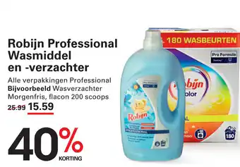 Sligro Robijn Professional Wasmiddel en verzachter aanbieding