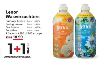 Sligro Lenor Wasverzachters aanbieding