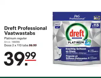Sligro Dreft Professional Vaatwastabs aanbieding