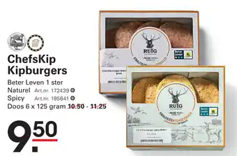 Sligro Chefskip Kipburgers aanbieding