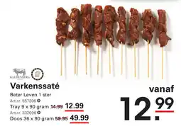 Sligro Varkenssaté aanbieding