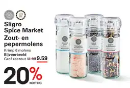 Sligro Sligro Spice Market Zout en pepermolens aanbieding