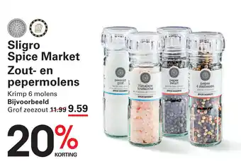 Sligro Sligro Spice Market Zout en pepermolens aanbieding