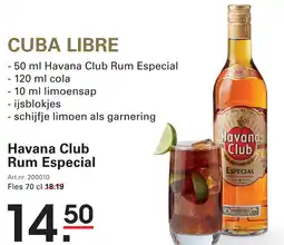 Sligro Havana Club Rum Especial aanbieding