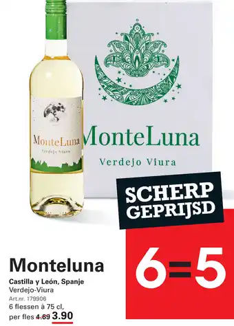 Sligro Monteluna aanbieding
