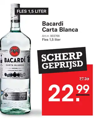 Sligro Bacardi Carta Blanca aanbieding