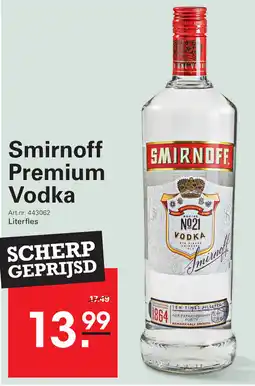 Sligro Smirnoff Premium Vodka aanbieding