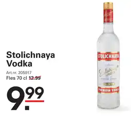 Sligro Stolichnaya Vodka aanbieding