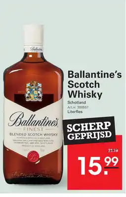 Sligro Ballantine's Scotch Whisky aanbieding
