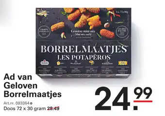 Sligro Ad van Geloven Borrelmaatjes aanbieding
