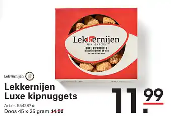Sligro Lekkernijen Luxe kipnuggets aanbieding