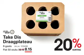 Sligro Take Dis Draagplateau aanbieding