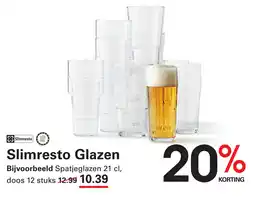 Sligro Slimresto Glazen aanbieding
