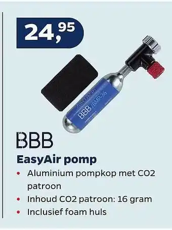 Bike Totaal BBB EasyAir Pomp aanbieding