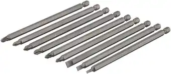 Amazon Silverline SB08 Extra lange Power Bit Set 9-delige 150 mm aanbieding