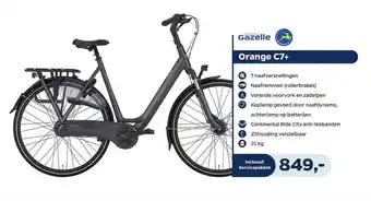 Bike Totaal Gazelle Orange C7+ Fiet aanbieding