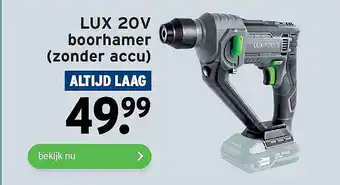 GAMMA Lux 20V Boorhamer (Zonder Accu) aanbieding