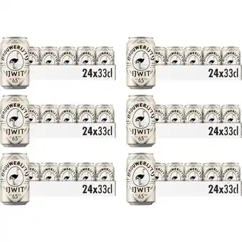 Albert Heijn Brouwerij 't IJ IJwit blik 6-pack aanbieding