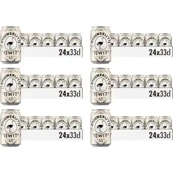 Albert Heijn Brouwerij 't IJ IJwit blik 6-pack aanbieding