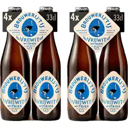 Albert Heijn Brouwerij 't IJ Vrijwit 0.5% 8-pack aanbieding