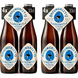 Albert Heijn Brouwerij 't IJ Vrijwit 0.5% 8-pack aanbieding