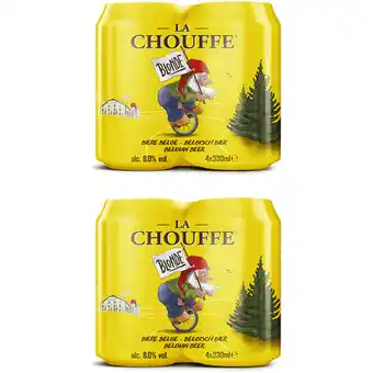 Albert Heijn La Chouffe Blond blik 8-pack aanbieding