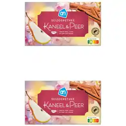 Albert Heijn AH Seizoensthee kaneel & peer 2-pack aanbieding