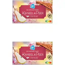 Albert Heijn AH Seizoensthee kaneel & peer 2-pack aanbieding