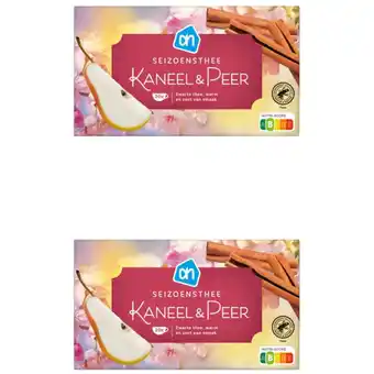 Albert Heijn AH Seizoensthee kaneel & peer 2-pack aanbieding