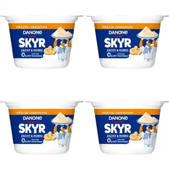 Albert Heijn Danone Skyr Perzik-Abrikoos 4-pack aanbieding