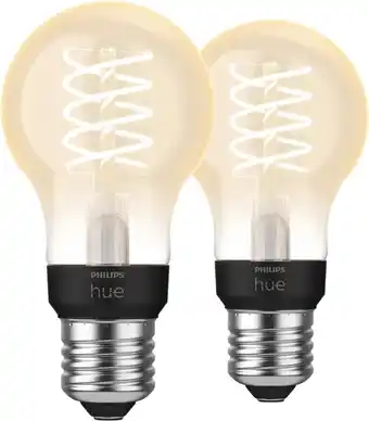 Coolblue Philips Hue Filamentlamp White Standaard E27 - 2023 - 2-pack aanbieding
