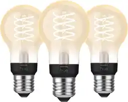 Coolblue Philips Hue Filamentlamp White Standaard E27 - 2023 - 3-pack aanbieding