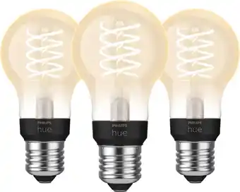 Coolblue Philips Hue Filamentlamp White Standaard E27 - 2023 - 3-pack aanbieding