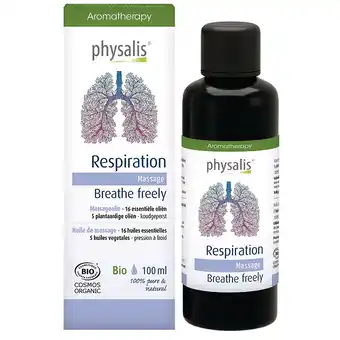 Holland & Barrett Physalis Massageolie Respiration - 100ml aanbieding