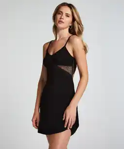 Hunkemoller Hunkemöller Slipdress Jersey Nova Zwart aanbieding