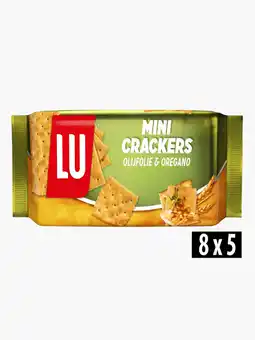 Flink Lu Mini crackers olijfolie & oregano 250g aanbieding