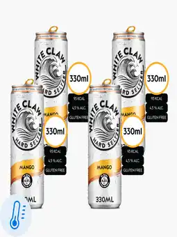 Flink White Claw Mango 4.5% 33cl 4x aanbieding