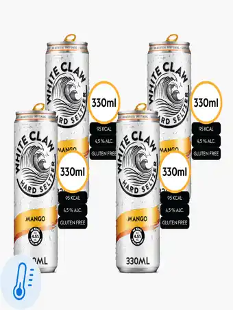 Flink White Claw Mango 4.5% 33cl 4x aanbieding