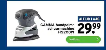 GAMMA Gamma Handpalmschuurmachine HS200W aanbieding