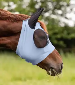 Pets Place Waldhausen Vliegenmasker Puck - Anti insect - Lichtblauw Pony aanbieding