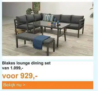 Tuinmeubelland Blakes Lounge Dining Set aanbieding