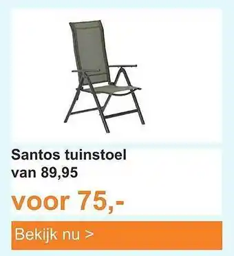 Tuinmeubelland Santos Tuinstoel aanbieding