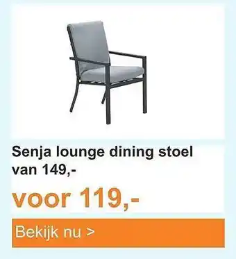 Tuinmeubelland Senja Lounge Dining Stoel aanbieding