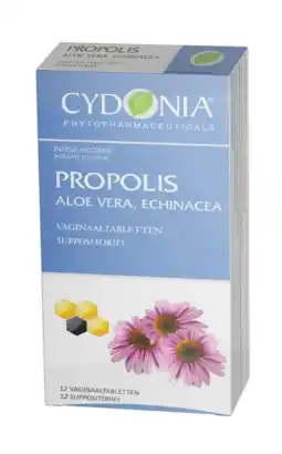 De Online Drogist Cydonia Propolis, Aloe Vera, Echinacea Vaginaaltabletten 12ST aanbieding
