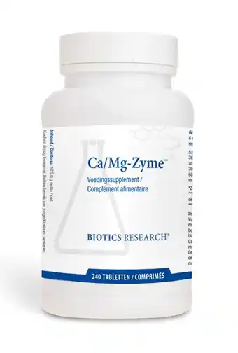 De Online Drogist Biotics Ca/Mg-Zyme Tabletten 240TB aanbieding