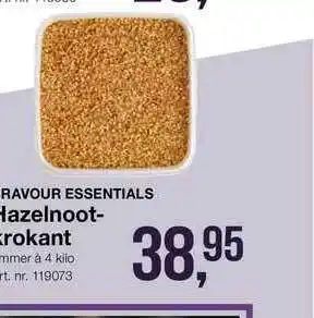 Bidfood Bravour Essentials Hazelnoot Krokant 4 kilo aanbieding