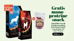 Discus Gratis mono proteïne snack Total Bite Fresh hondenvoeding aanbieding
