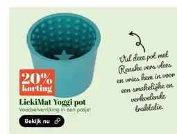 Discus LickiMat Yoggi pot Voedselverrijking in een potje! aanbieding