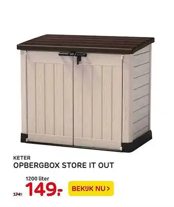 Praxis Keter Opbergbox Store It Out 1200 liter aanbieding