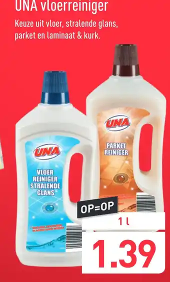 ALDI UNA vloerreiniger 1liter aanbieding